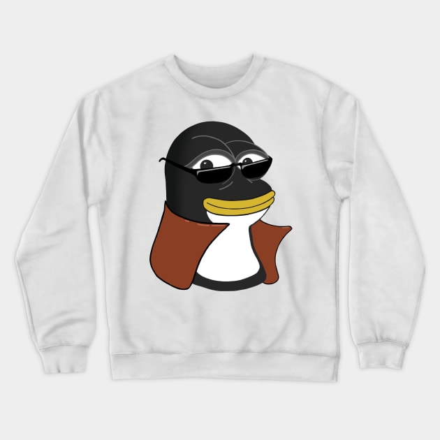 Humor Tux Penguin meme Crewneck Sweatshirt by it-guys